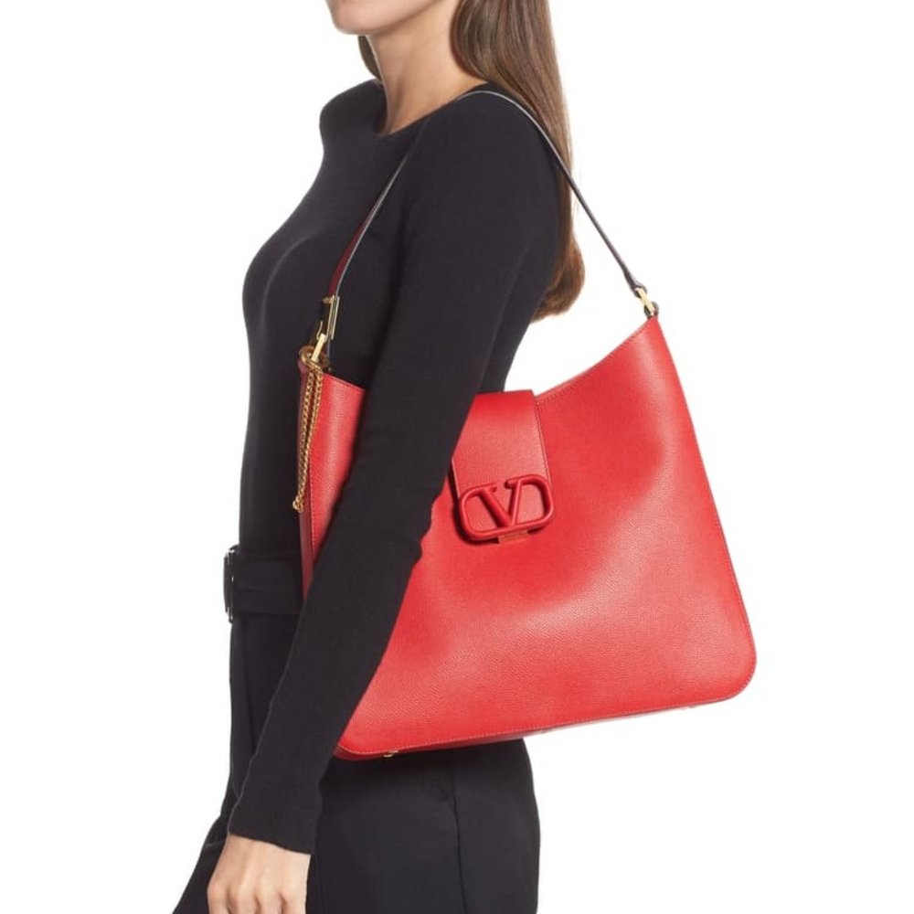 Valentino Garavani VSLING Hobo Bag - Women’s - Red
